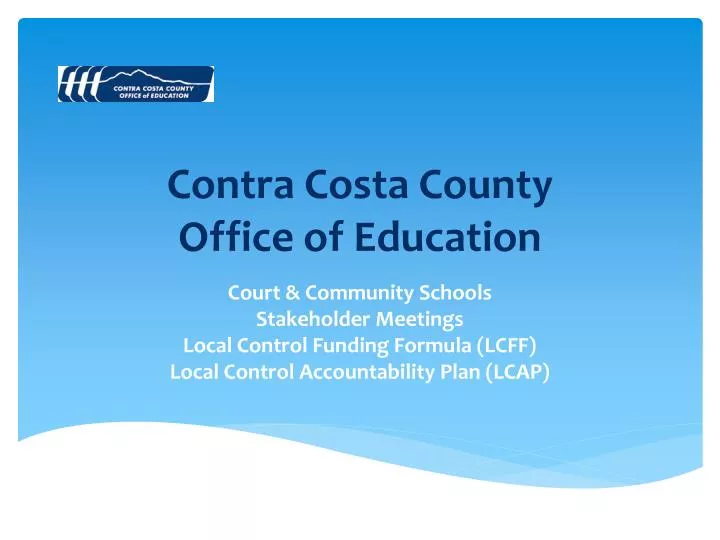 contra costa county office of education
