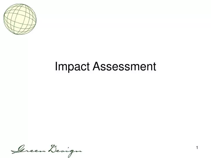 impact assessment