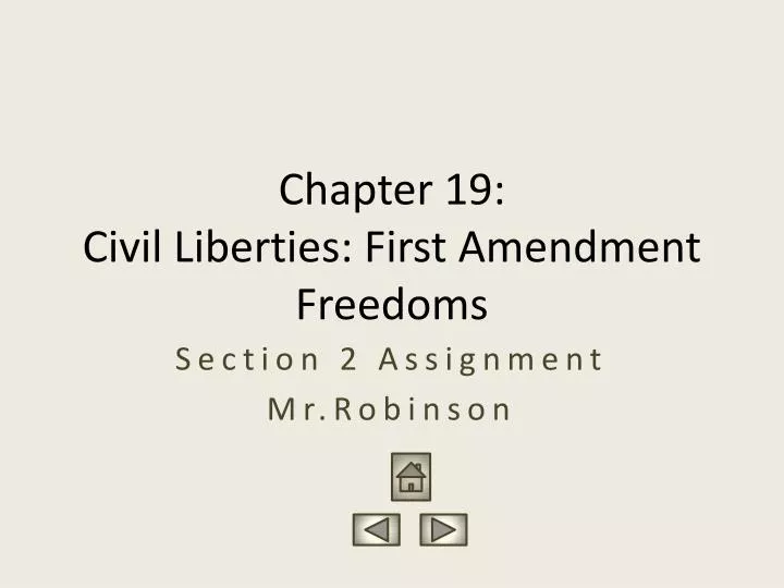 chapter 19 civil liberties first amendment freedoms