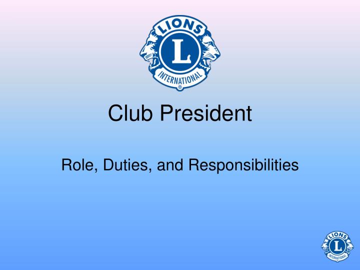 club president