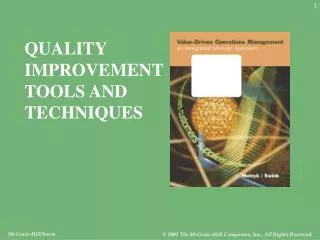 QUALITY IMPROVEMENT TOOLS AND TECHNIQUES