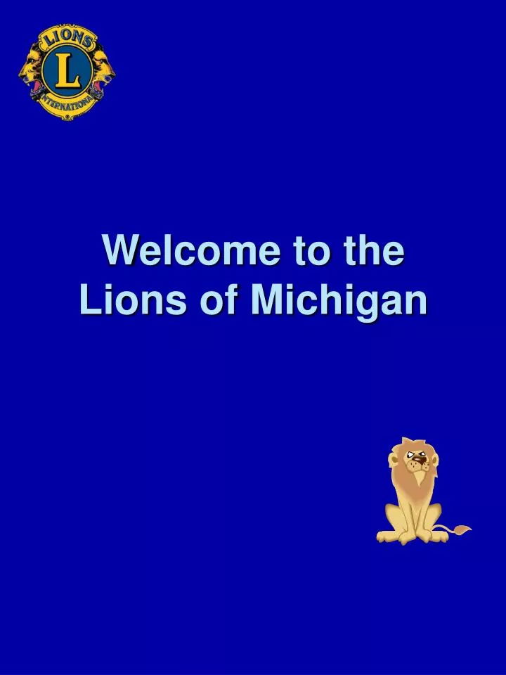 welcome to the lions of michigan