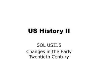 US History II