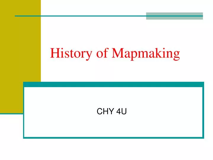 history of mapmaking