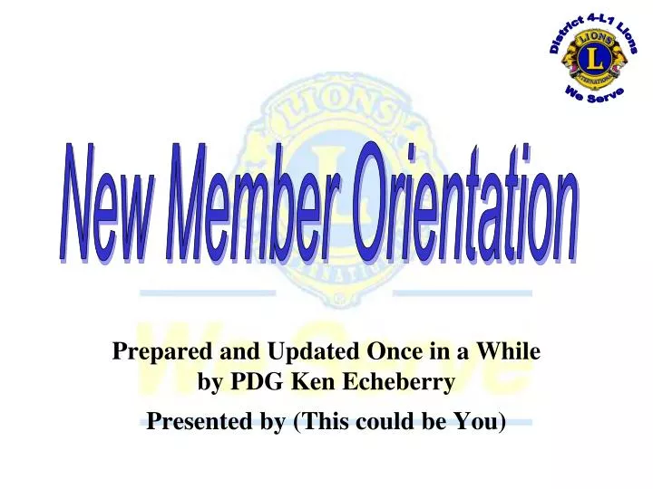 prepared and updated once in a while by pdg ken echeberry presented by this could be you