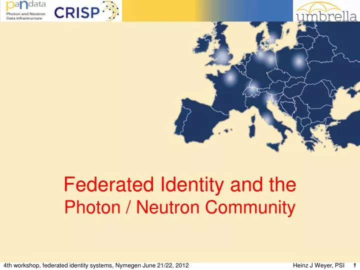 federated identity and the photon neutron community
