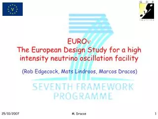 EURO ? The European Design Study for a high intensity neutrino oscillation facility