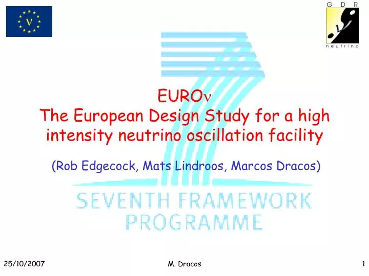euro the european design study for a high intensity neutrino oscillation facility