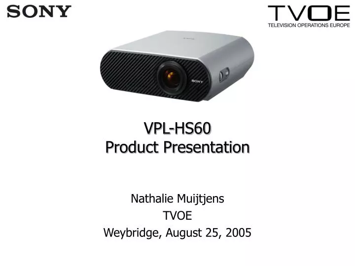 vpl hs60 product presentation