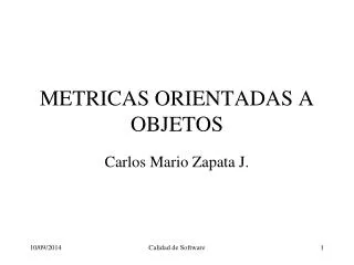 metricas orientadas a objetos