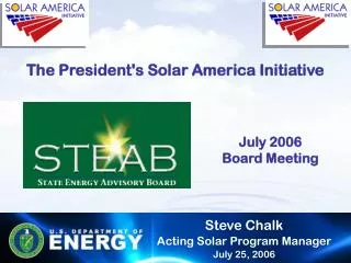 The President's Solar America Initiative