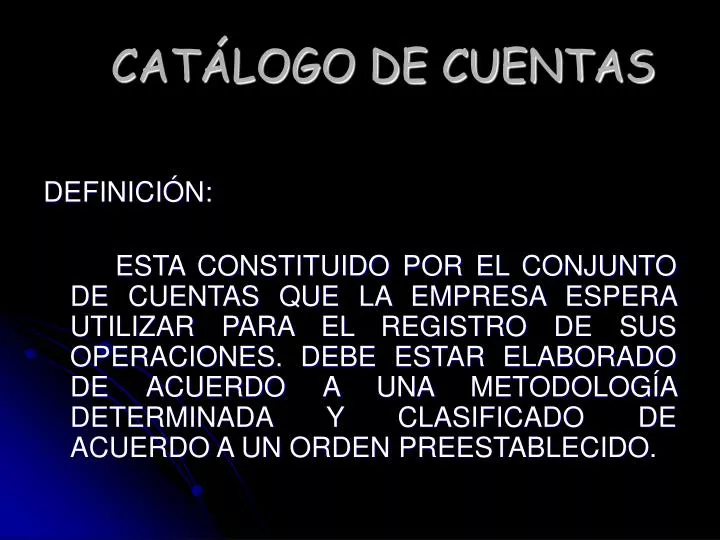 cat logo de cuentas