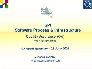 SPI Software Process &amp; Infrastructure