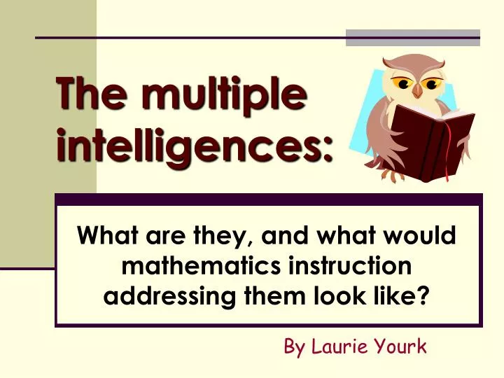 the multiple intelligences
