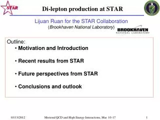 Di-lepton production at STAR
