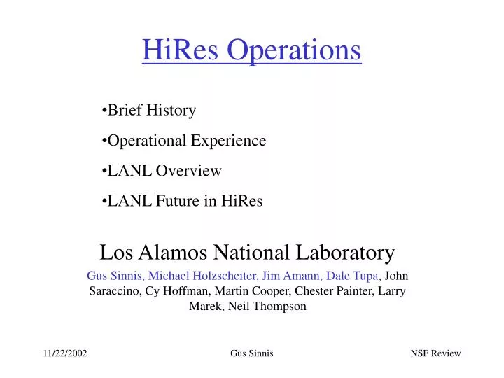 hires operations
