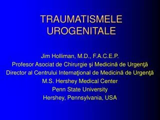 traumatismele urogenitale