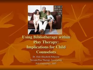 Using Bibliotherapy within Play Therapy: Implications for Child Counselors