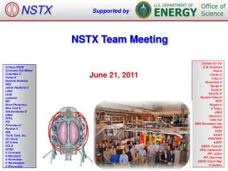 NSTX Team Meeting