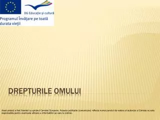 drepturile omului