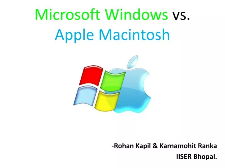 microsoft windows vs apple macintosh