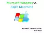 Microsoft Windows vs. Apple Macintosh - slide 1