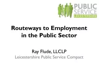 Routeways to Employment in the Public Sector