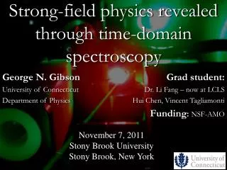 Strong-field physics revealed through time-domain spectroscopy
