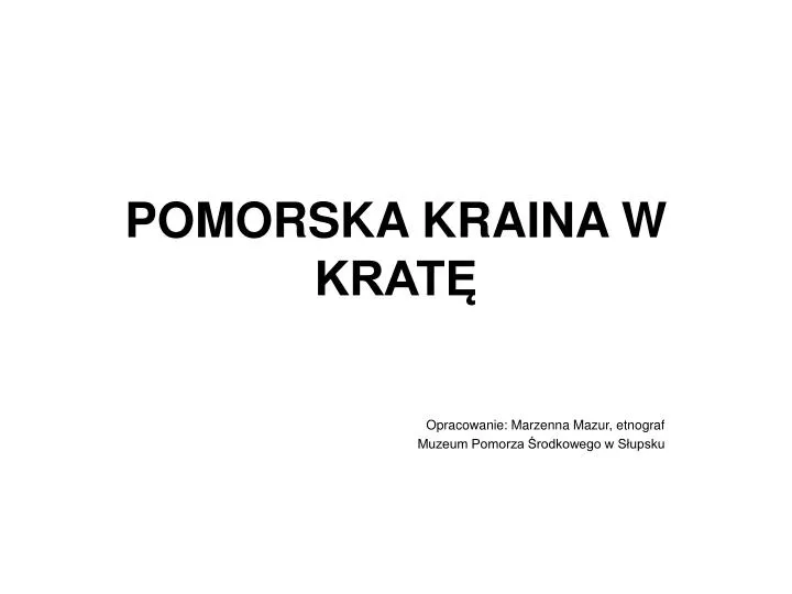 pomorska kraina w krat