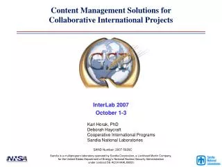 content management solutions for collaborative international projects
