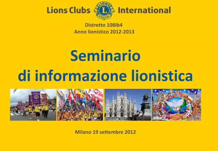 seminario di informazione lionistica