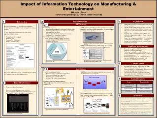 Impact of Information Technology on Manufacturing &amp; Entertainment