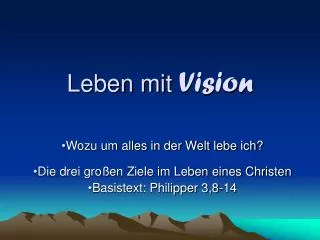 leben mit vision