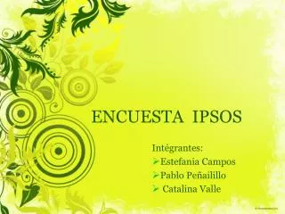 encuesta ipsos