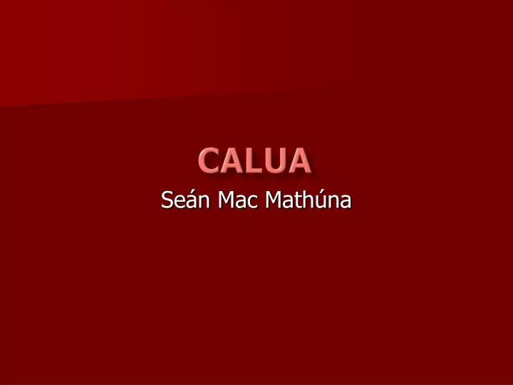 calua