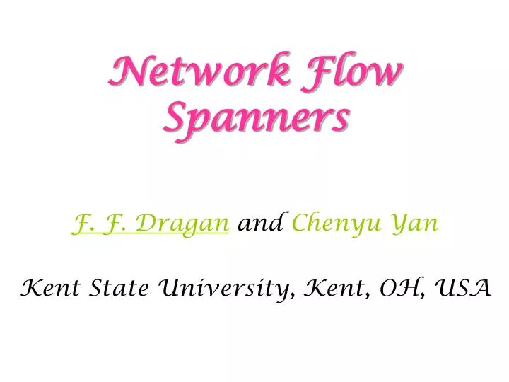 network flow spanners