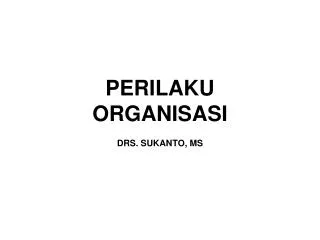 perilaku organisasi