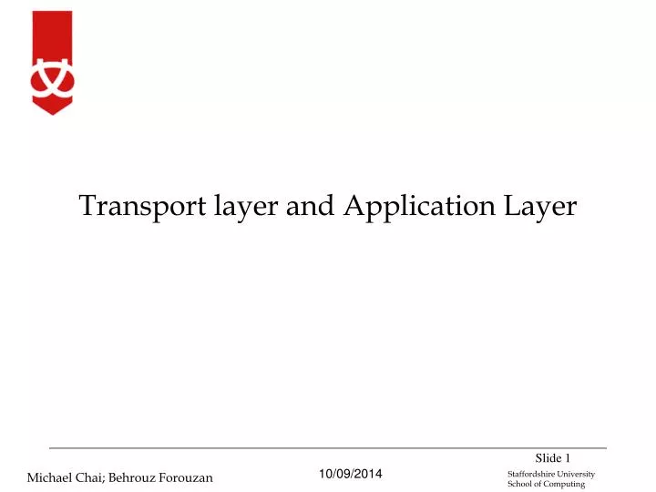 transport layer and application layer