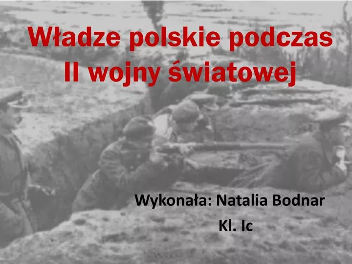 w adze polskie podczas ii wojny wiatowej