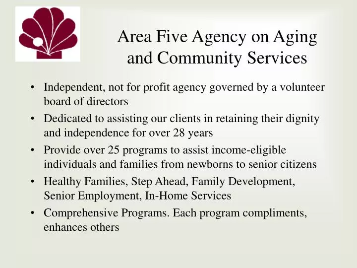 area five agency on aging and community services