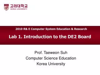 Lab 1. Introduction to the DE2 Board