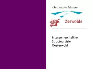 intergemeentelijke structuurvisie oosterwold