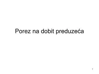 pore z na dobit preduze a