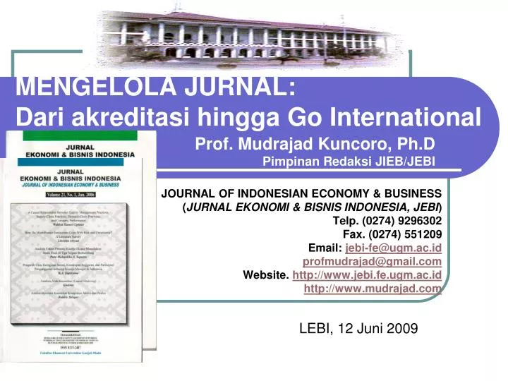 mengelola jurnal dari akreditasi hingga go international
