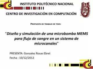 dise o y simulaci n de una microbomba mems para flujo de sangre en un sistema de microcanales