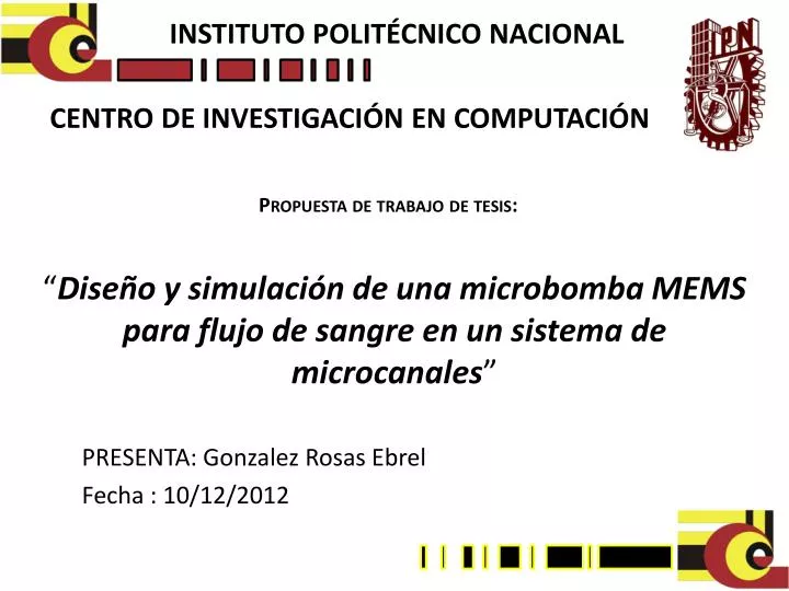 dise o y simulaci n de una microbomba mems para flujo de sangre en un sistema de microcanales