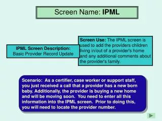 Screen Name: IPML