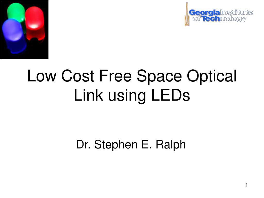 PPT - Low Cost Free Space Optical Link using LEDs PowerPoint ...