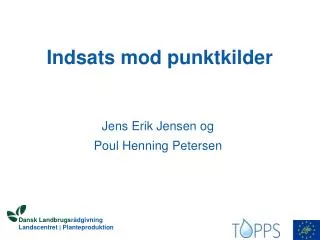 indsats mod punktkilder