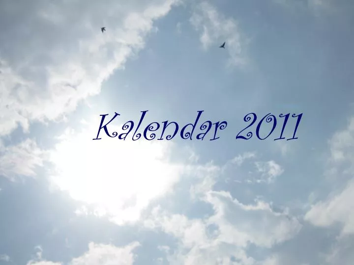 kalendar 2011